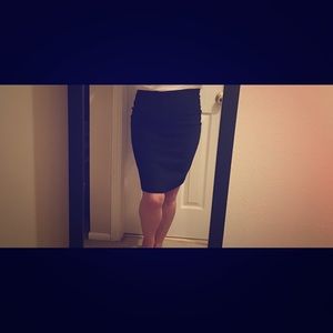 Escada Black Wool Skirt